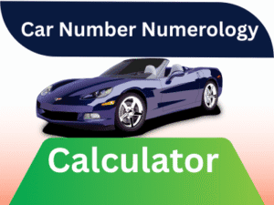 Car number numerology calculator